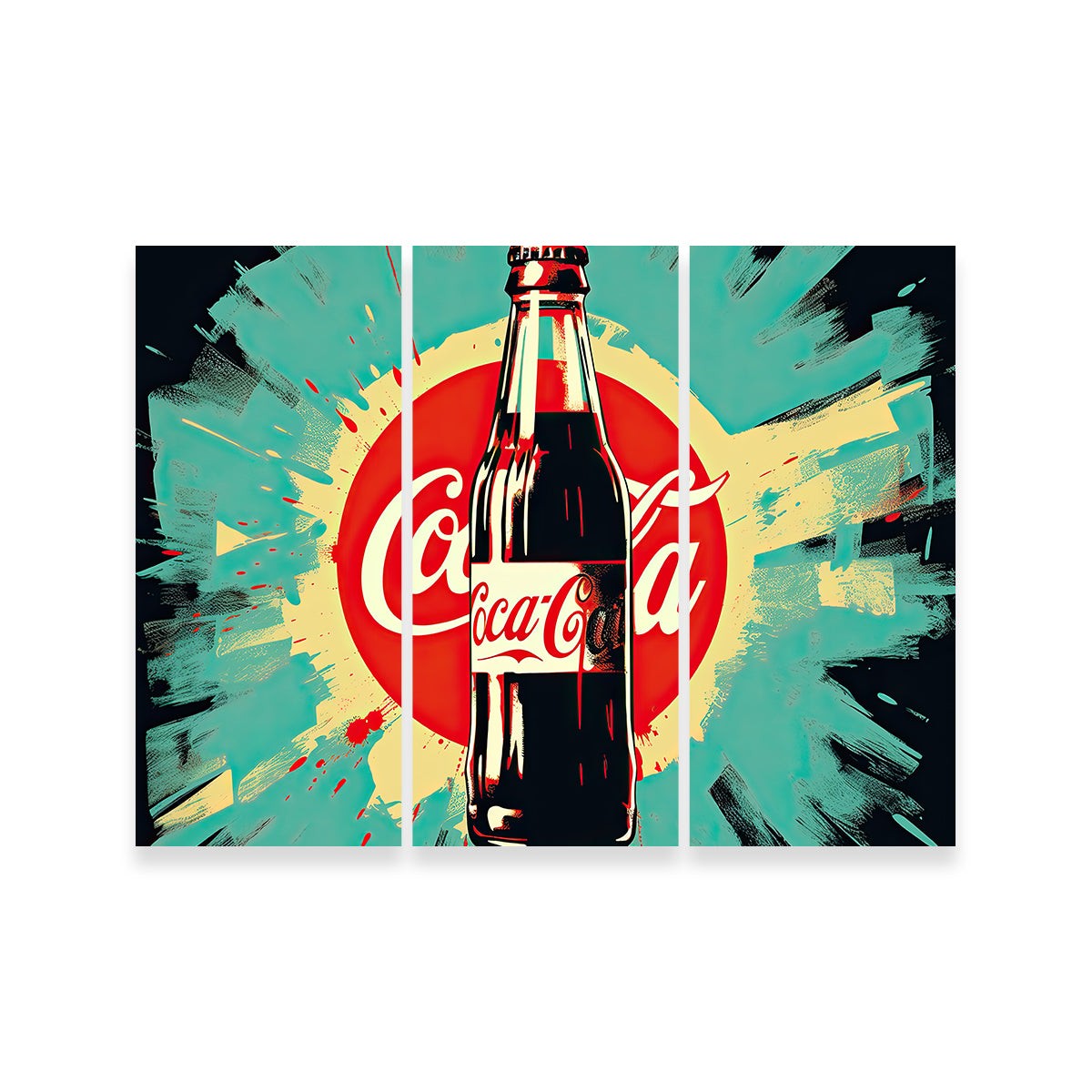 Stunning Coca Cola Bottle Wall Art by Ralph & Laura Design