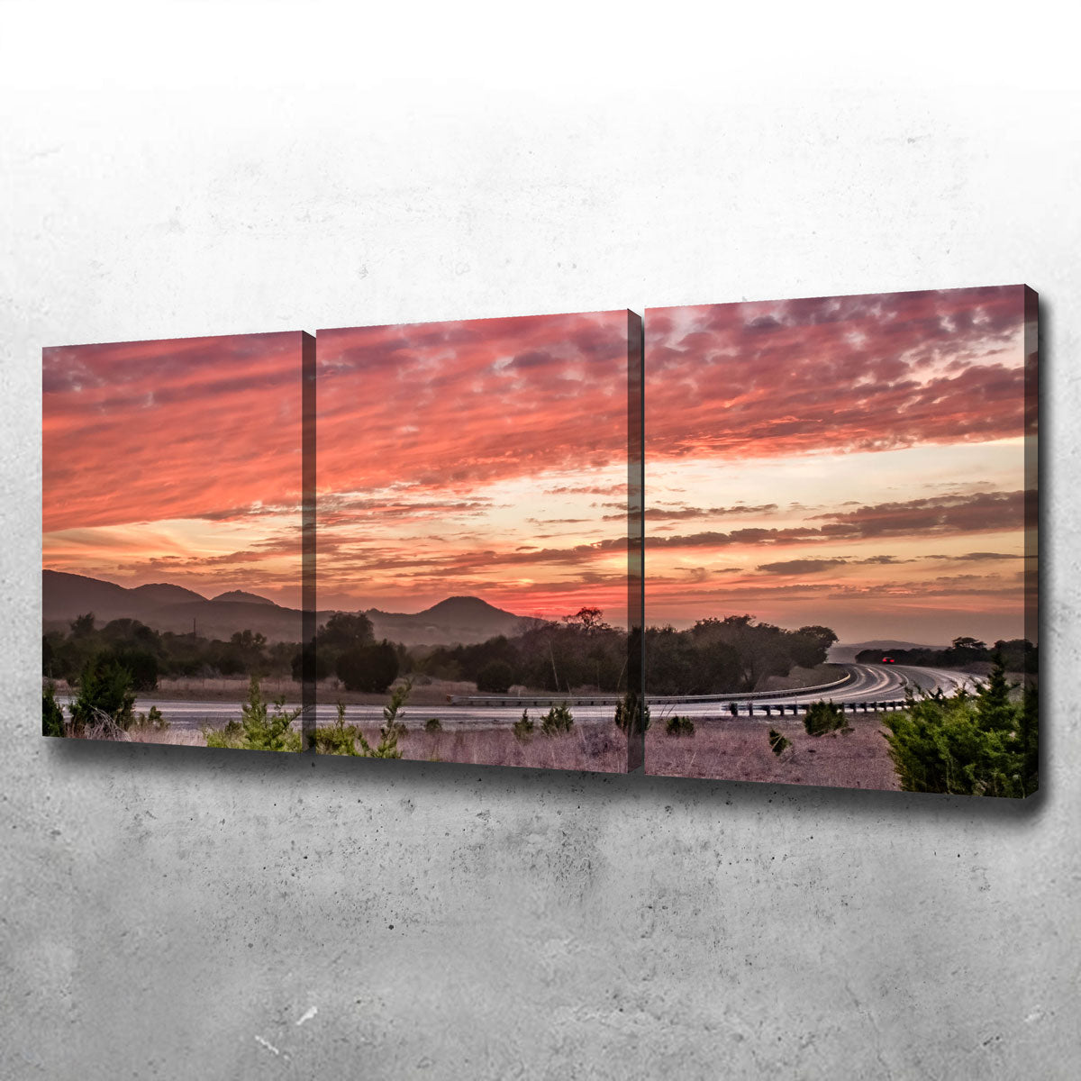 Gorgeous Texas Hill Country Sunset Wall Art for Stunning Home Decor