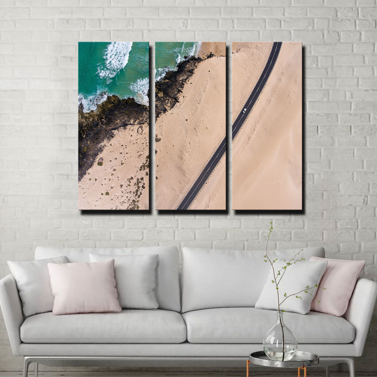 Exquisite Road and Sand Wall Art by Karolis Janulis