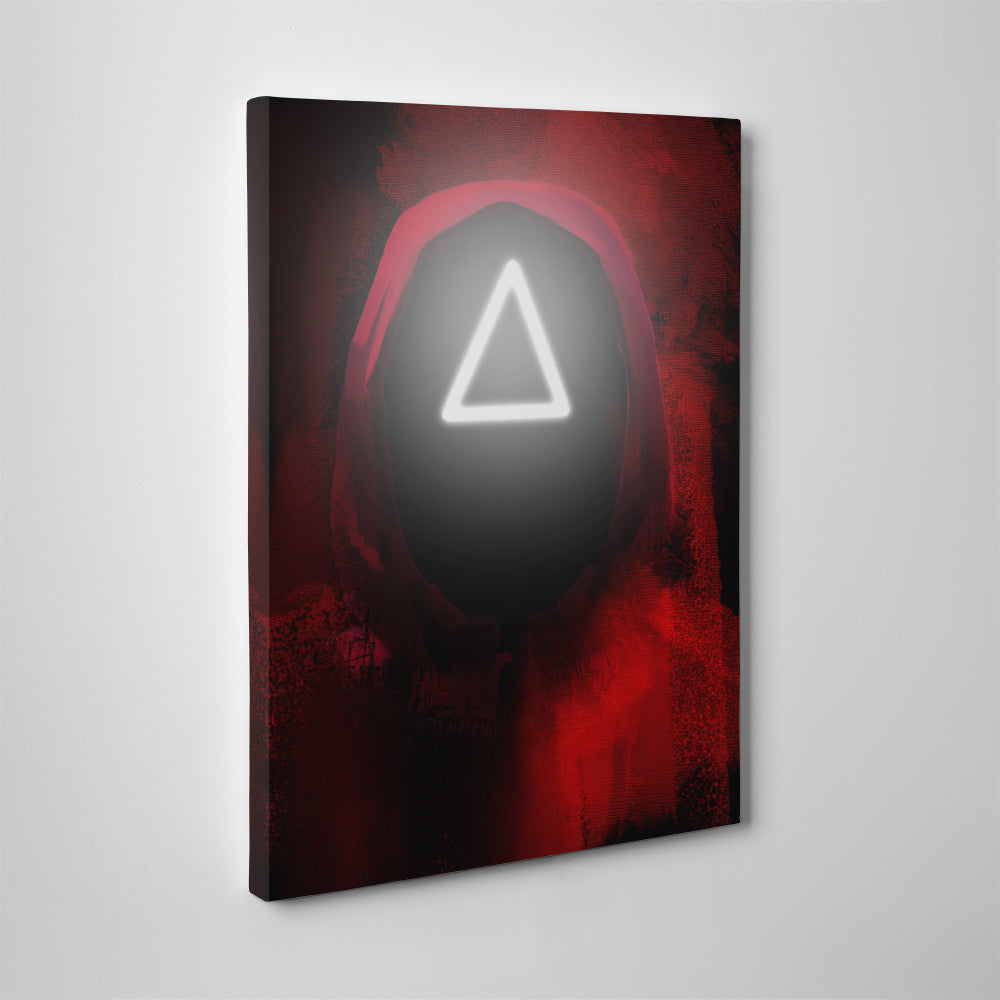 Squid Game Triangle Wall Art - High - Quality Museum Canvas by Andy Brackpool