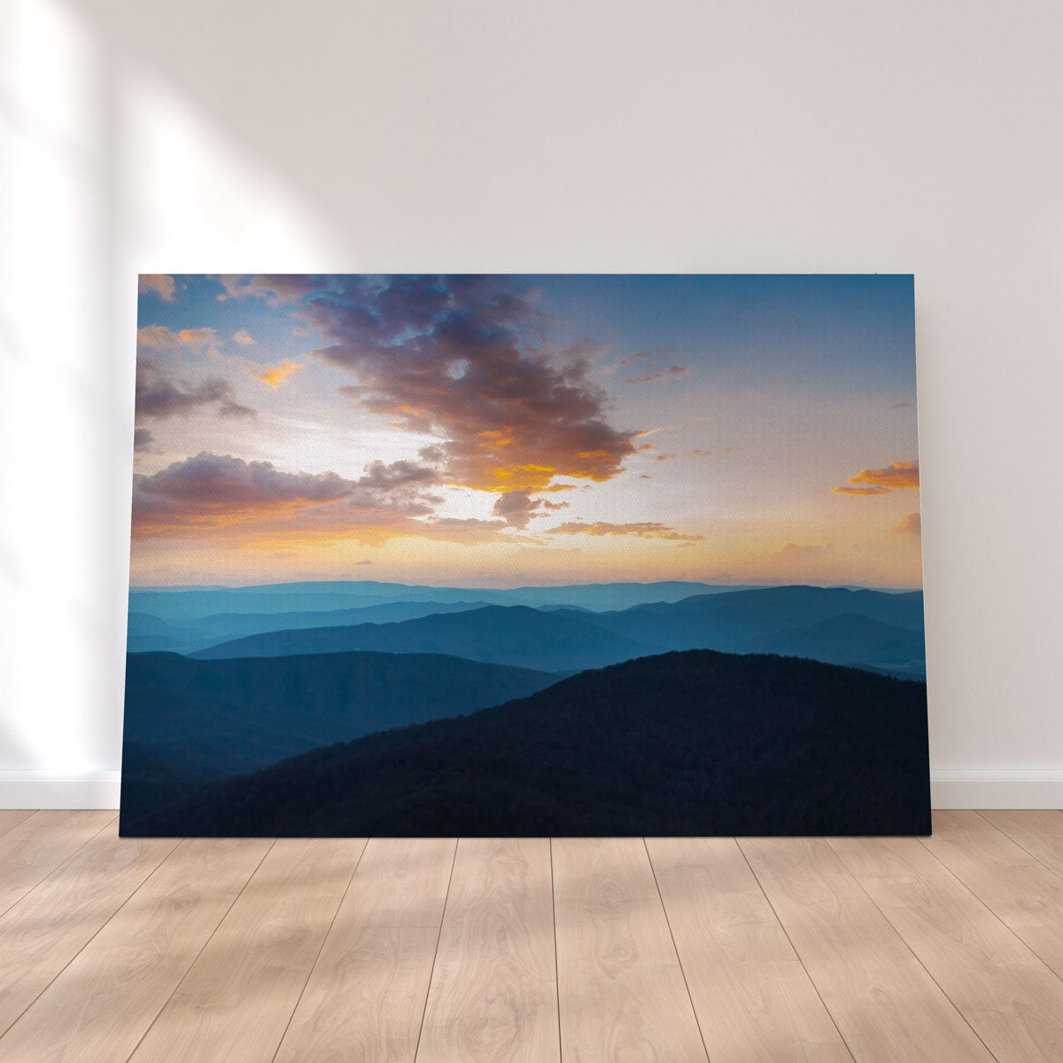 Stunning Blue Ridge Sunset Wall Art by Lucas Moore