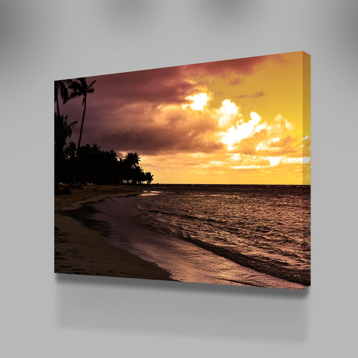 Stunning Dominican Sunset 1 Wall Art by George Sorin
