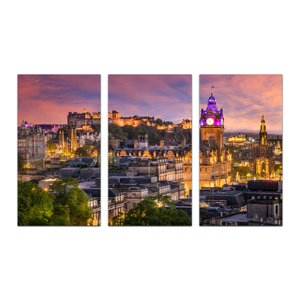 Stunning Edinburgh Sunset Wall Art by Melanie Viola