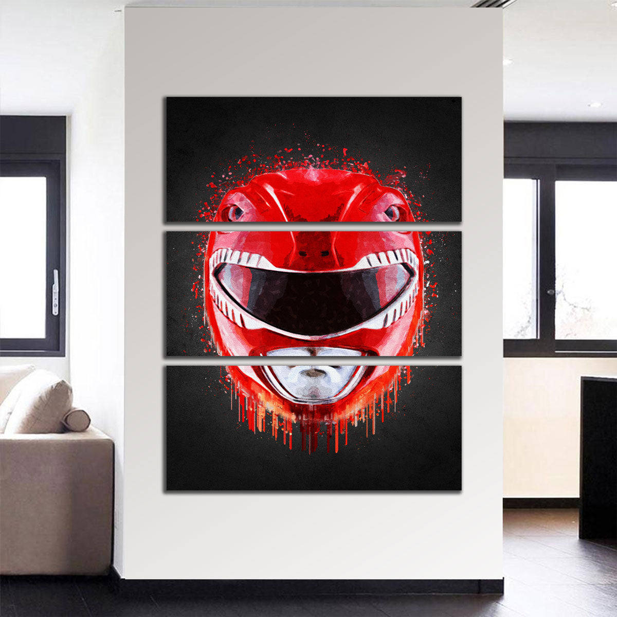 Stunning Red Ranger Portrait Wall Art by Gab Fernando