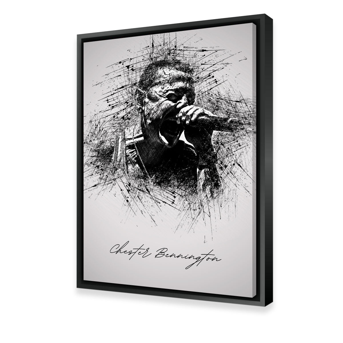 Chester Bennington Iconic Scream Wall Art for Home Decor