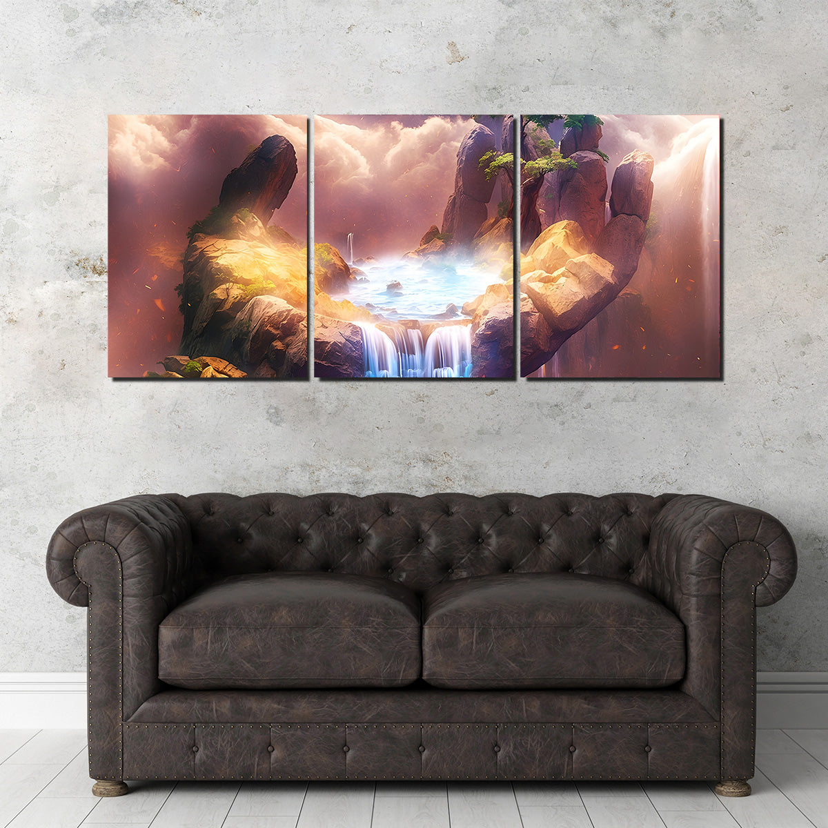 The Exquisite Artistry of Nature's Hand - Sustainable Kiln - Dried Pine Wood Framed Canvas Prints