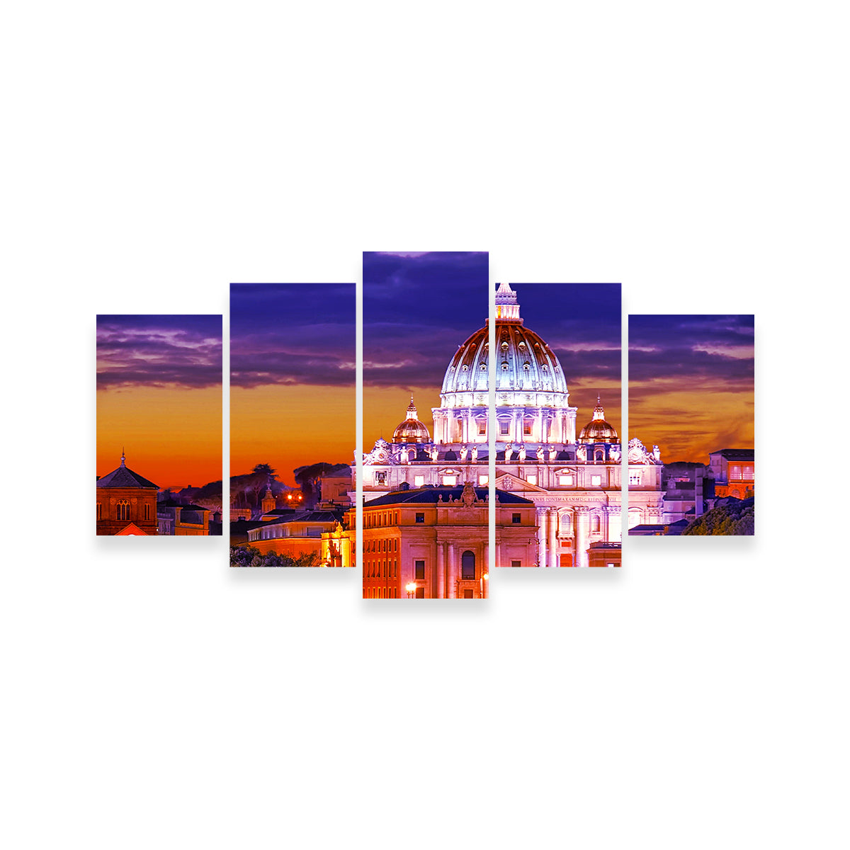 Stunning Saint Peters Basilica Vatican Wall Art by Dina Rolle
