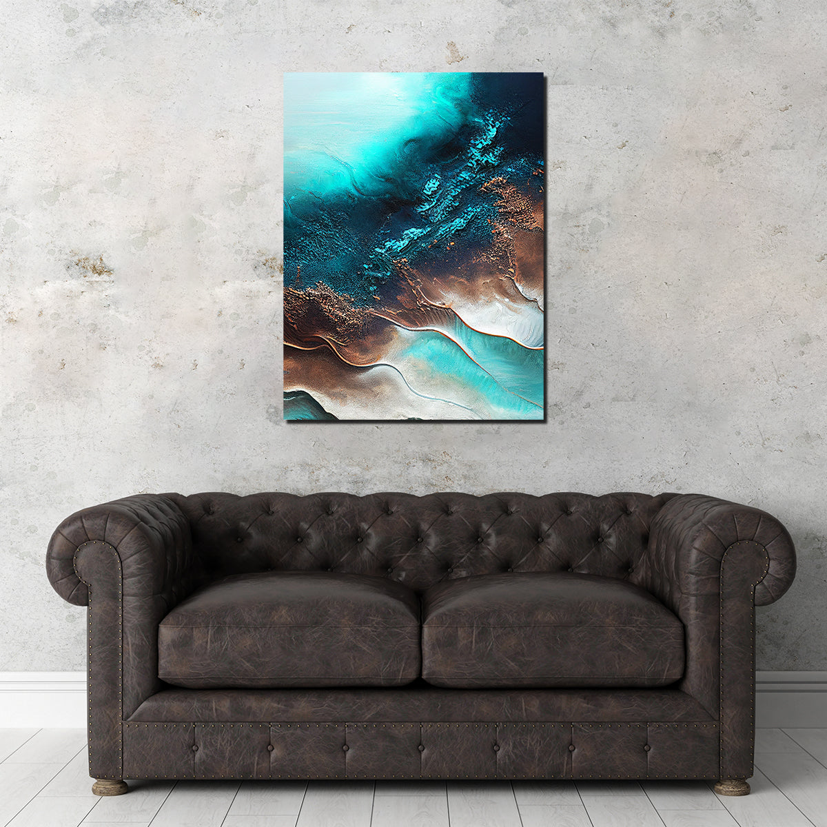 Stunning Coastal Abstract Series 5 Wall Art by Jennifer Hotai