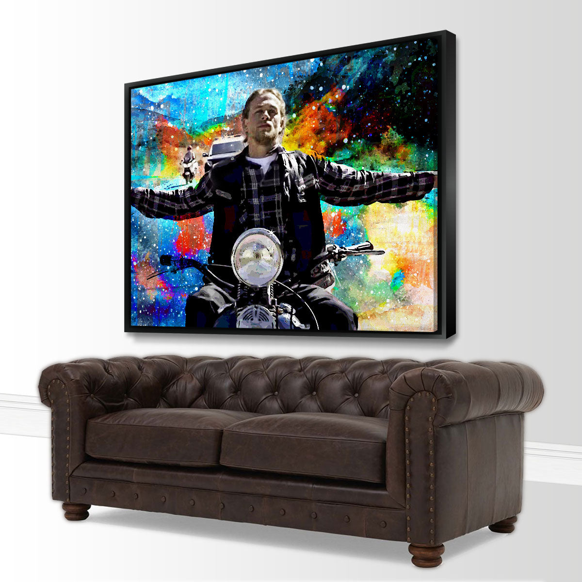 Stunning Jax Teller Wall Art - Museum-Quality Canvas on Sustainable Pine Frames