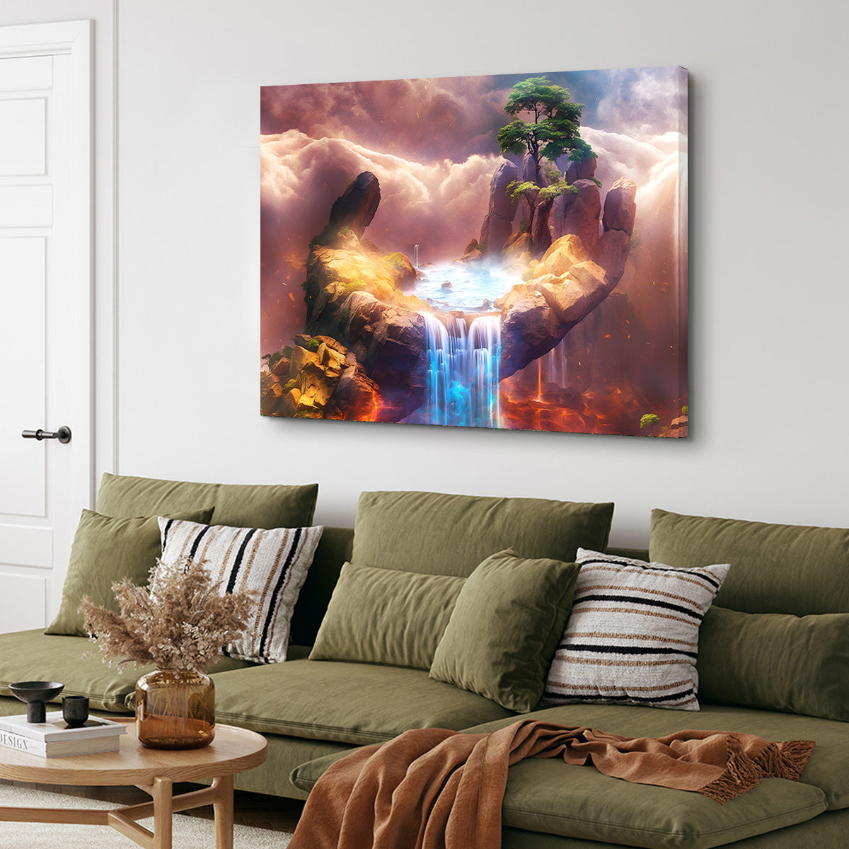 The Exquisite Artistry of Nature's Hand - Sustainable Kiln - Dried Pine Wood Framed Canvas Prints