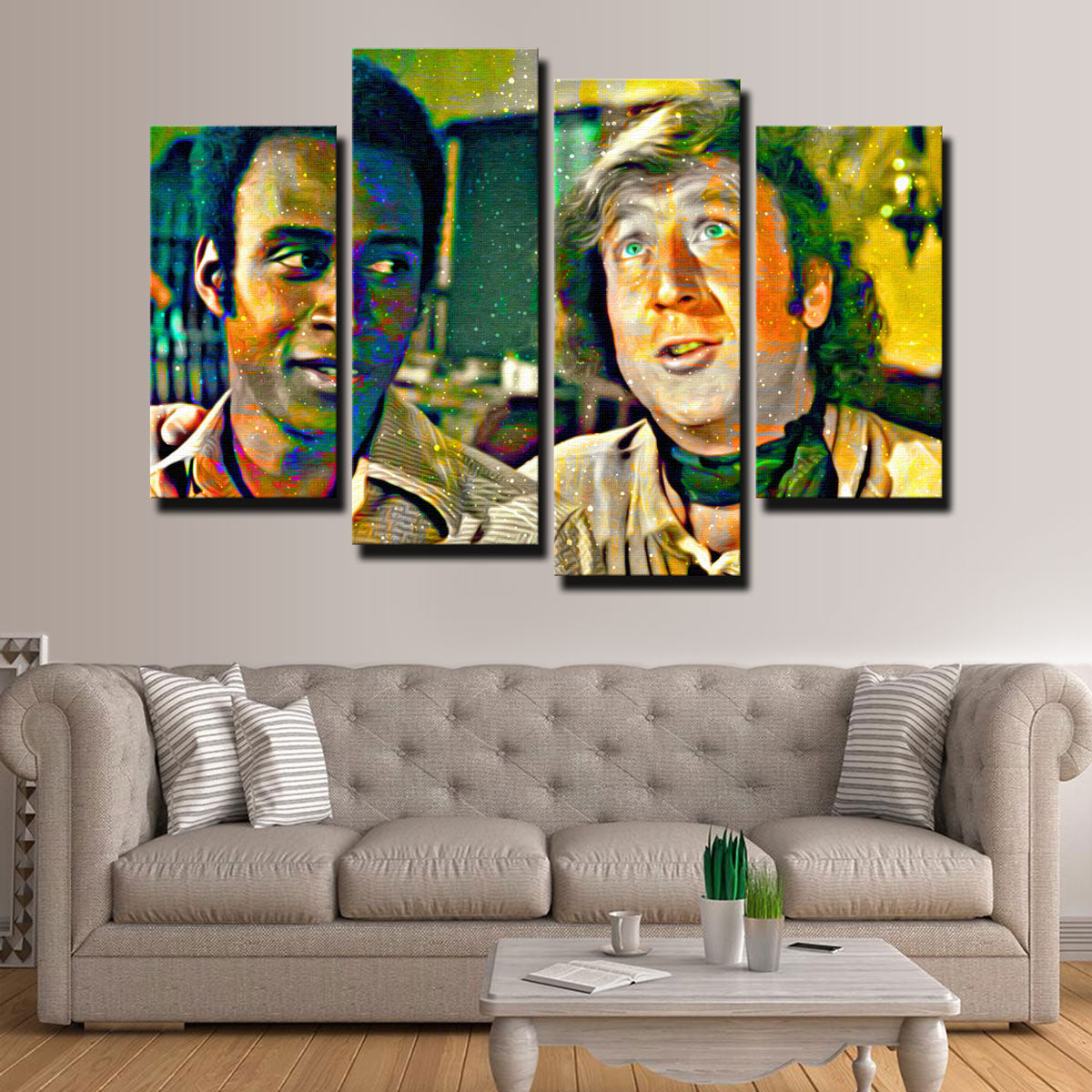 Stunning Blazing Saddles Bart & Jim Wall Art for Your Home Decor