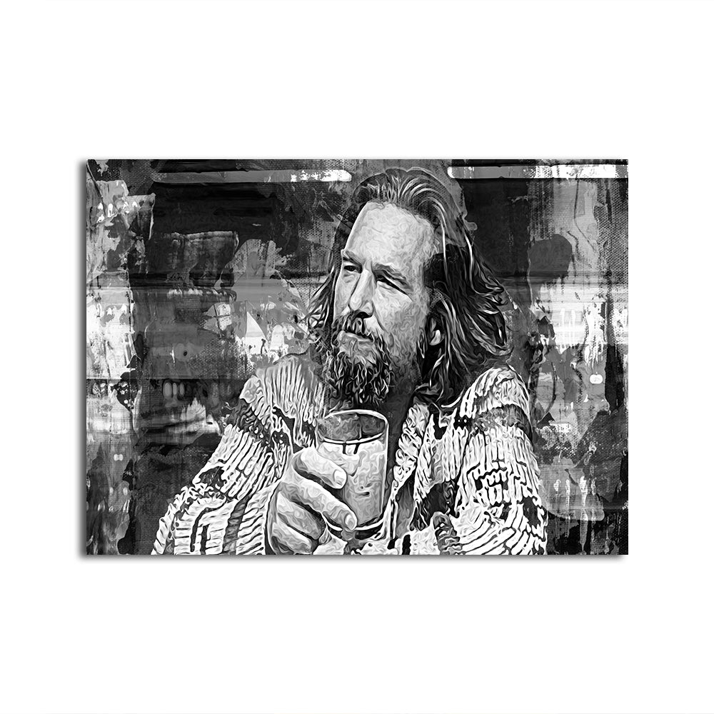 The Dude Grayscale High - Quality Wall Art for Home Decor