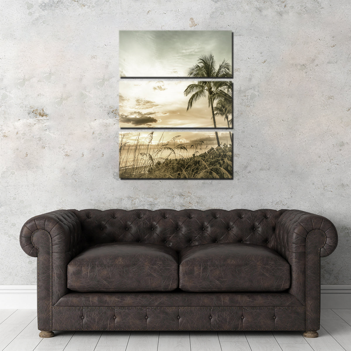 Bonita Beach Vintage Sunset Wall Art - Exquisite Canvas Print by Melanie Viola