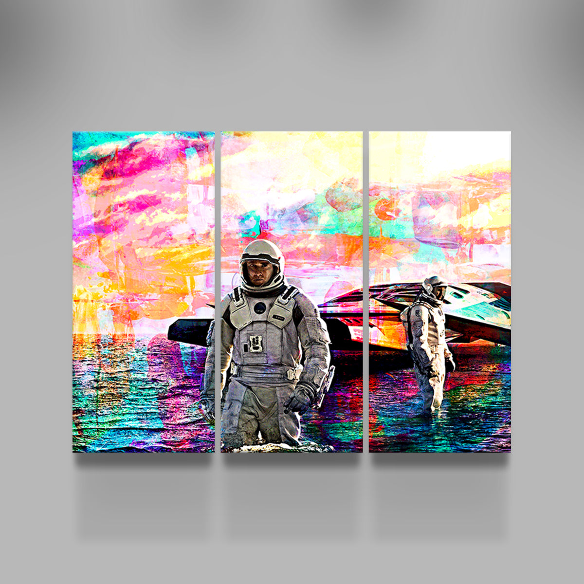 Stunning Interstellar Water Landing Wall Art for Home Decor