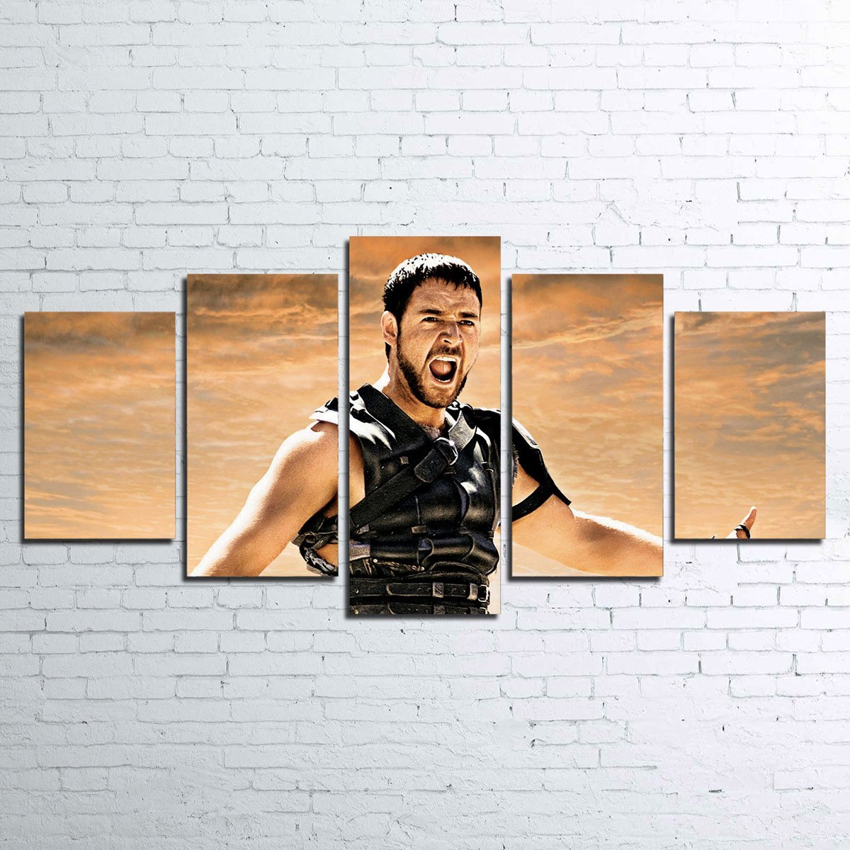 Stunning Gladiator 5-piece Wall Art Set for Impressive Decor