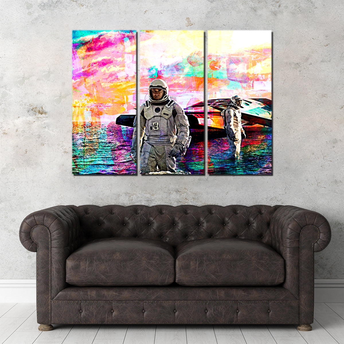 Stunning Interstellar Water Landing Wall Art for Home Decor