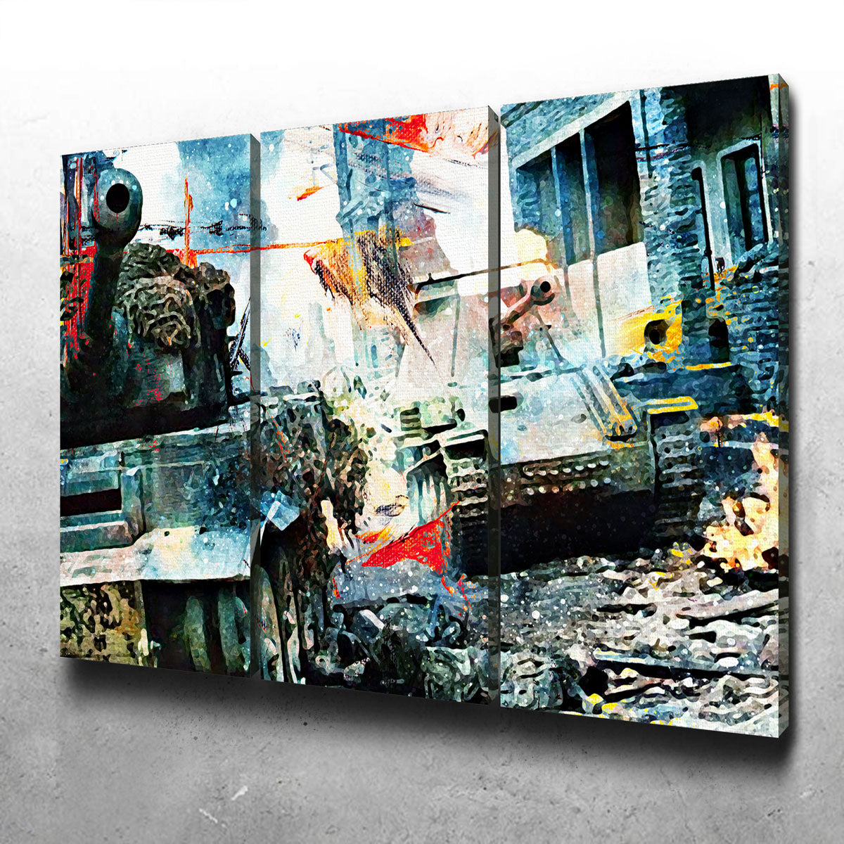 Epic Tank Battle Wall Art for Stunning Decor