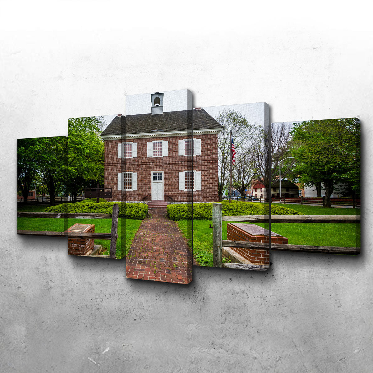 Stunning Colonial Courthouse Wall Art - Museum-Quality Canvas