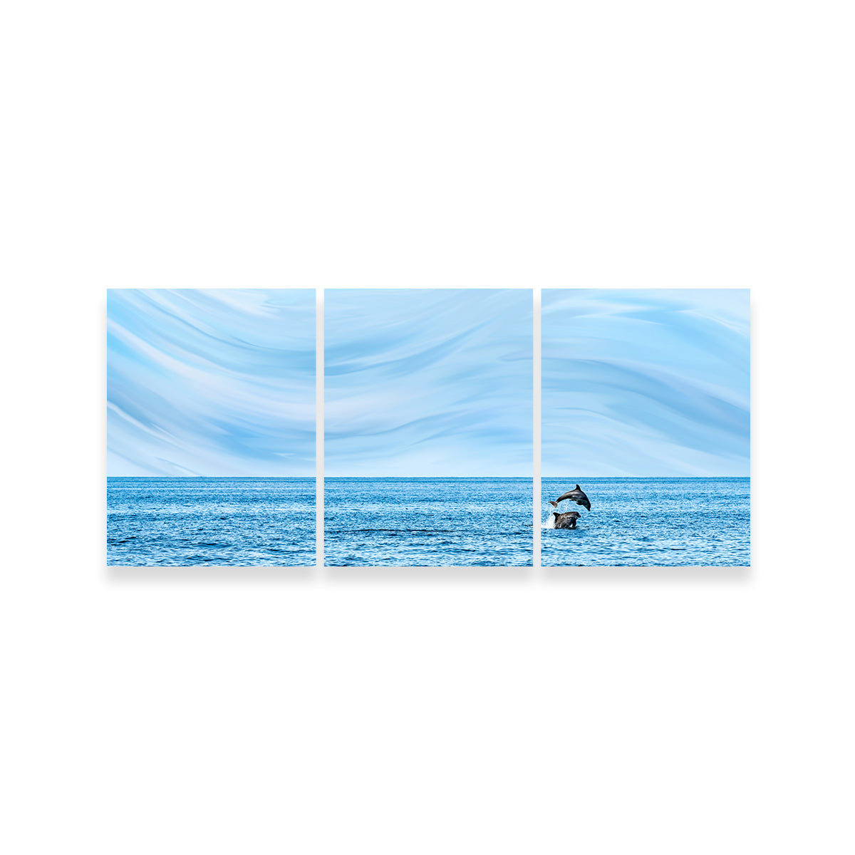 Rollin's Stunning Jumping Dolphins Wall Art by Eileen Rollin