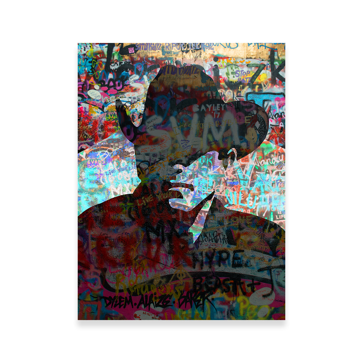 Stunning Graffiti Cowboy Wall Art by Stephen Chambers
