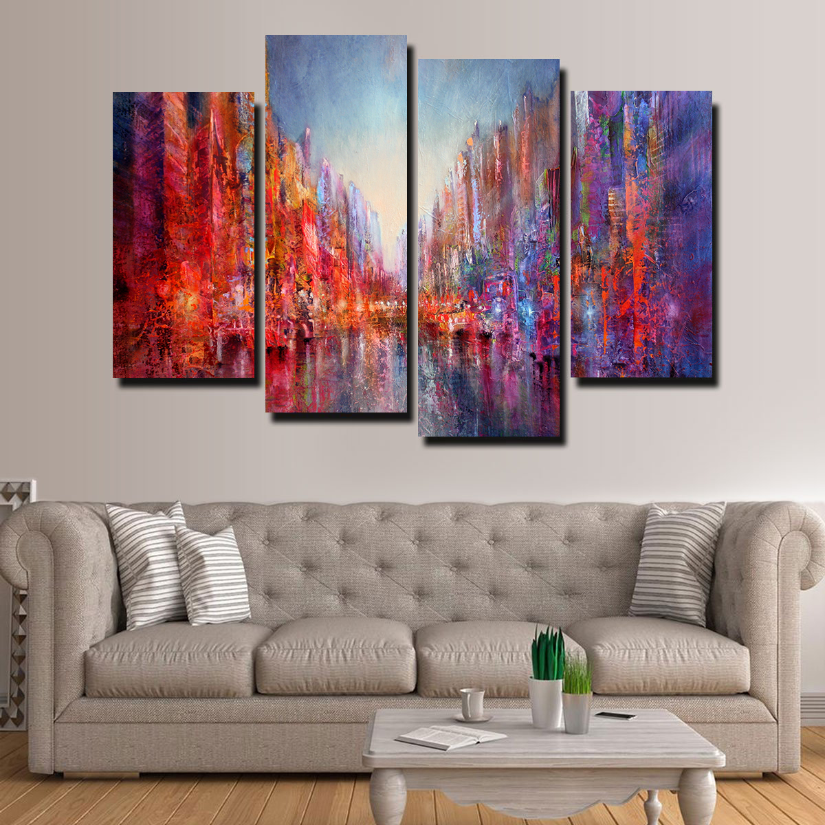 Exquisite Stadt am Fluss Wall Art by Annette Schmucker