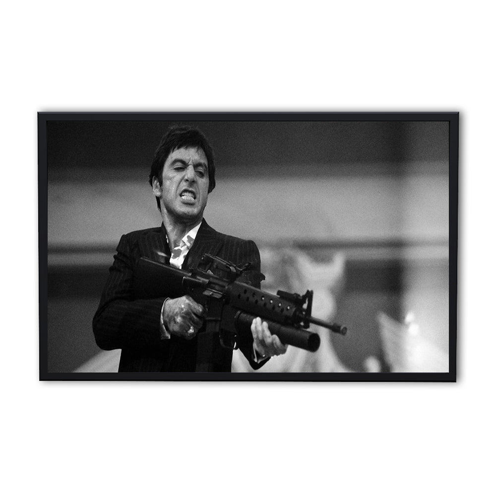 Stunning Scarface Black & White Panoramic Wall Art for Your Home Decor