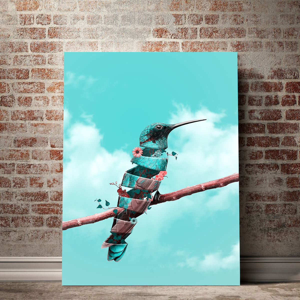 Stunning Pretty Bird Wall Art by Ibrahim Saifee