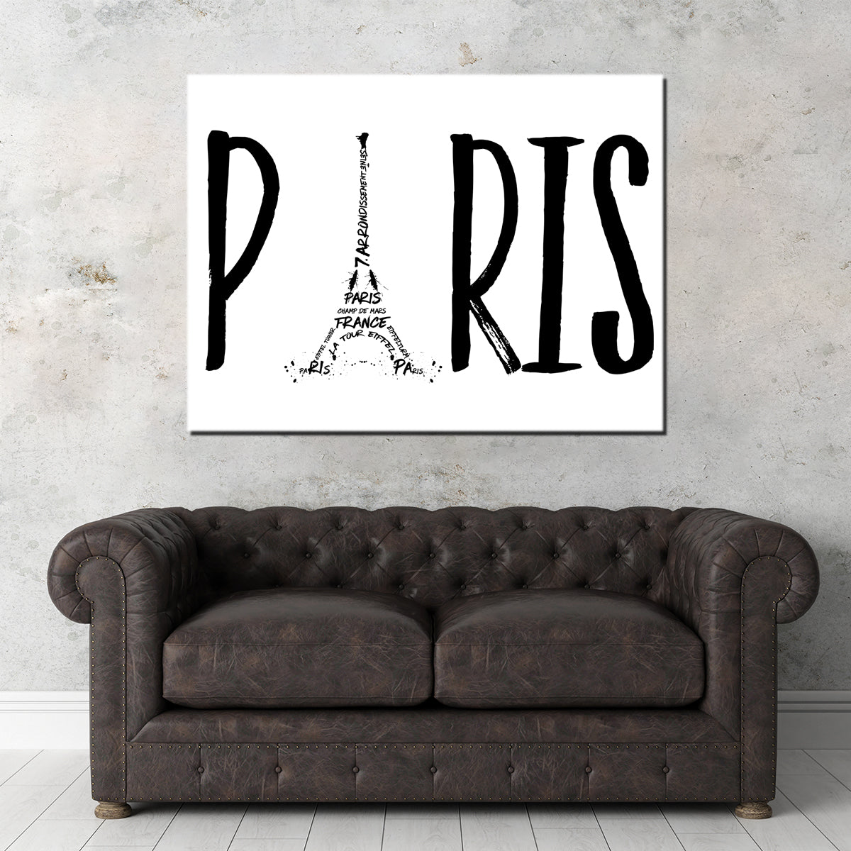 PARIS Typography Wall Art - Stunning Canvas Prints for Home Decor