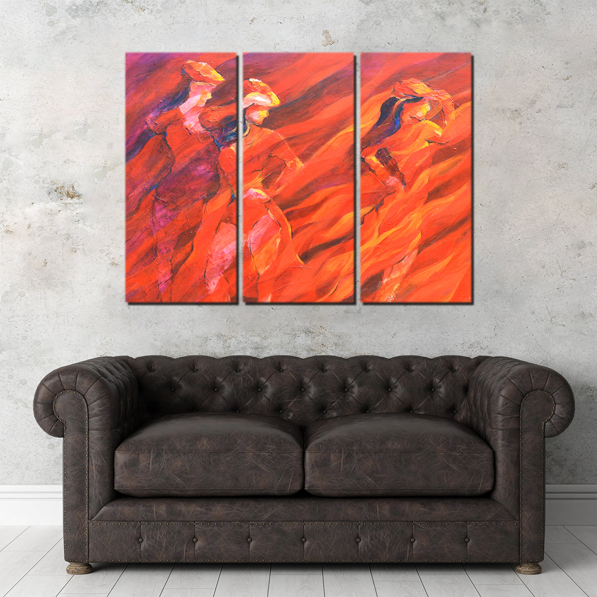 Stunning Salsa Over Charcoal Wall Art by Gerry Segismundo