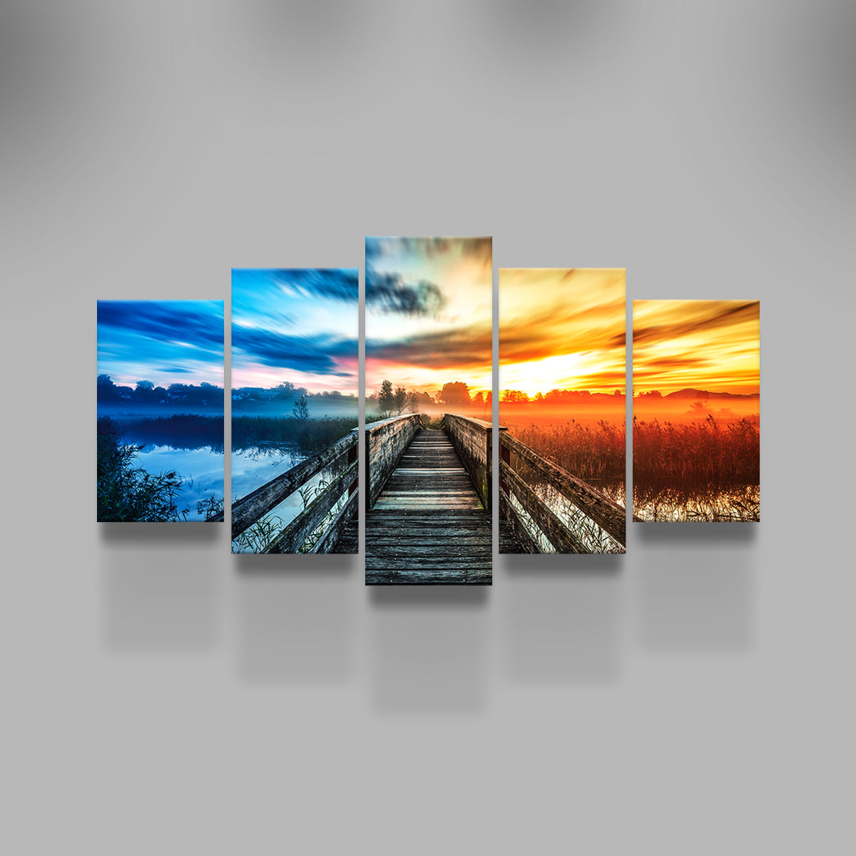 Exquisite Boardwalk Colors Wall Art by George Sorin
