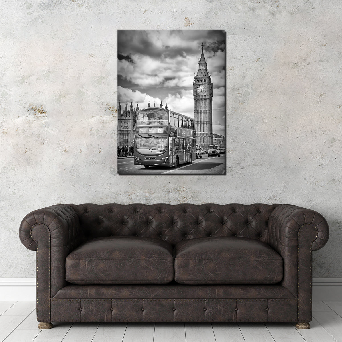 Exquisite London Houses Of Parliament And Traffic Wall Art by Melanie Viola