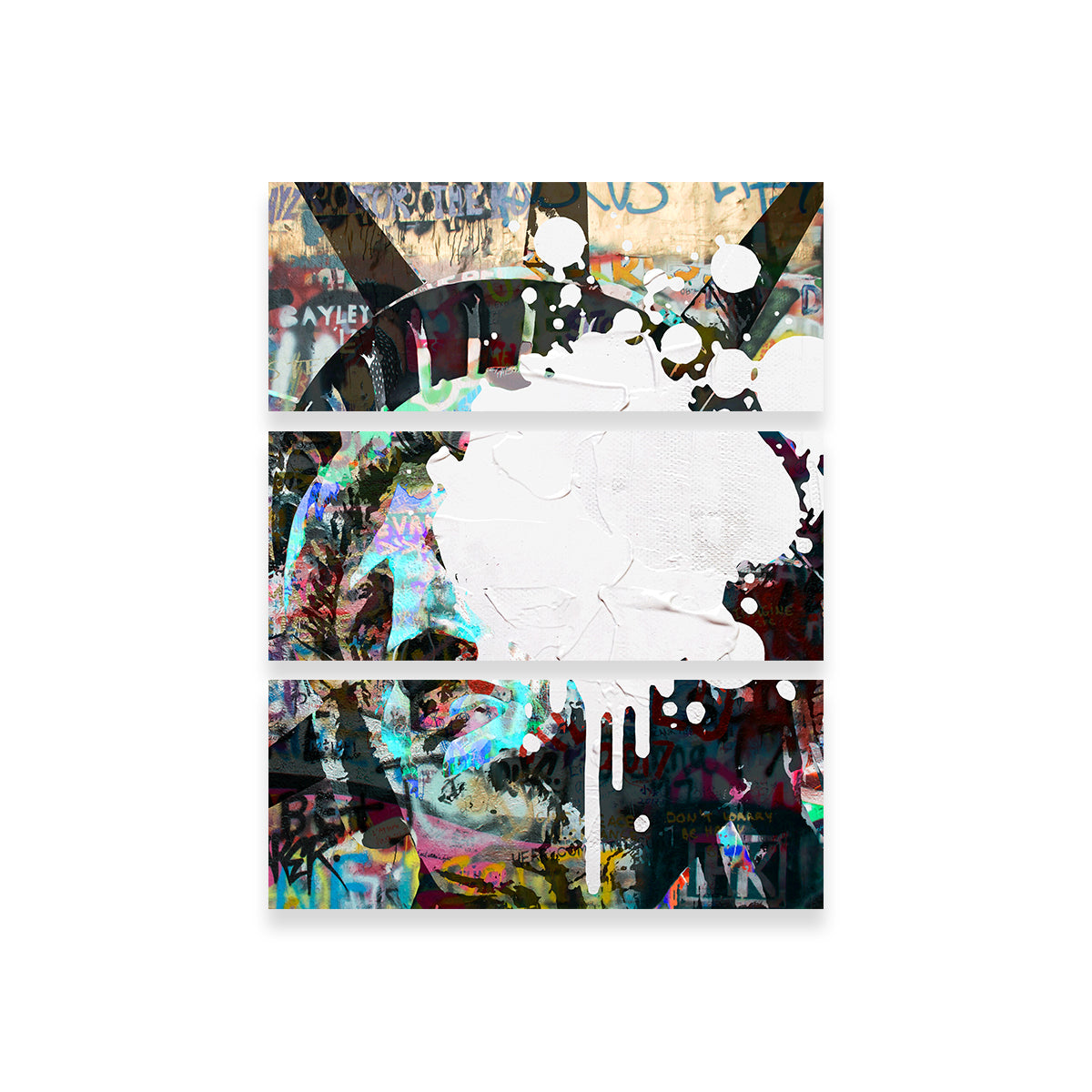 Liberty Heavy Graffiti Wall Art by Stephen Chambers - Museum-Quality Canvas