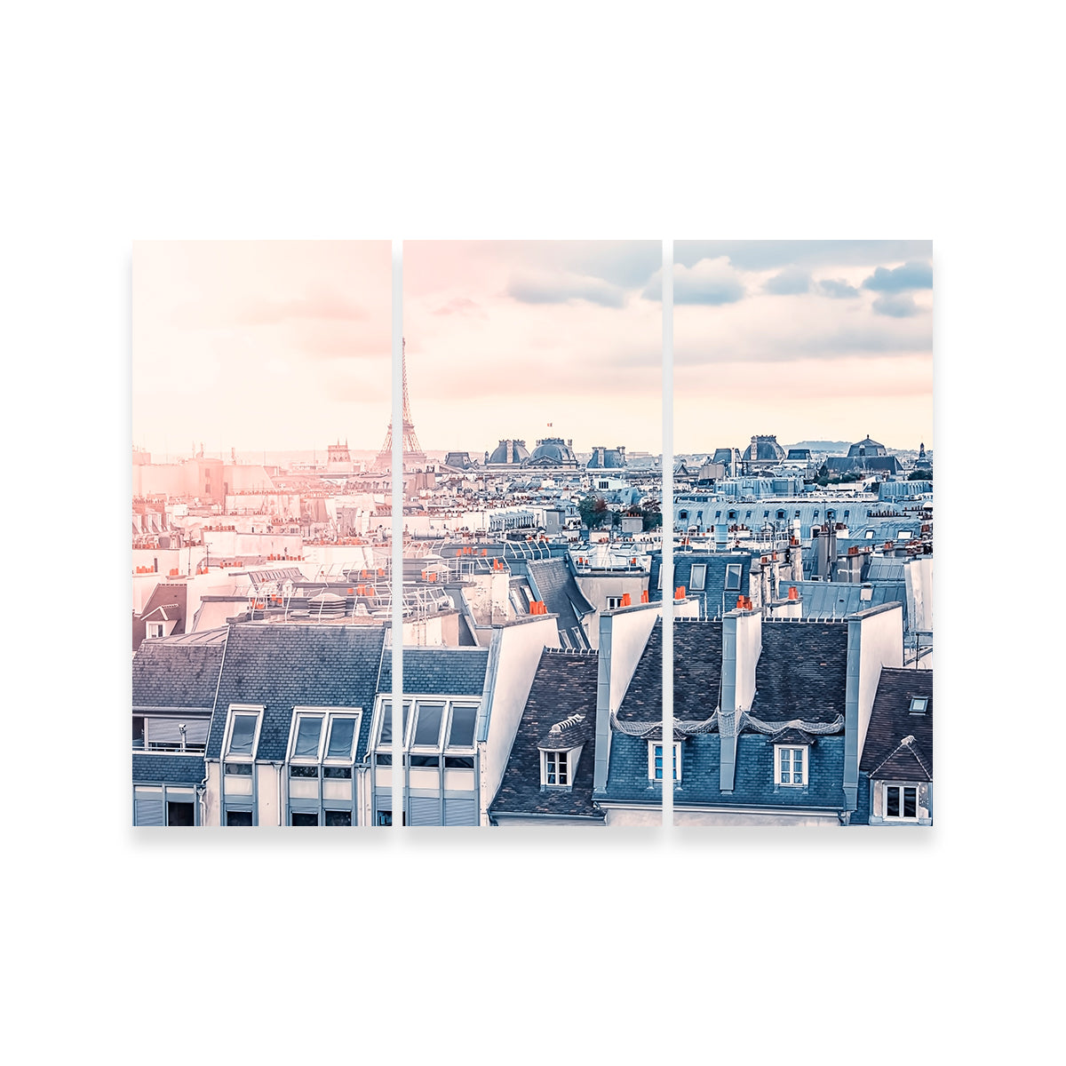 Exquisite Paris Roofs Wall Art for Home Decor