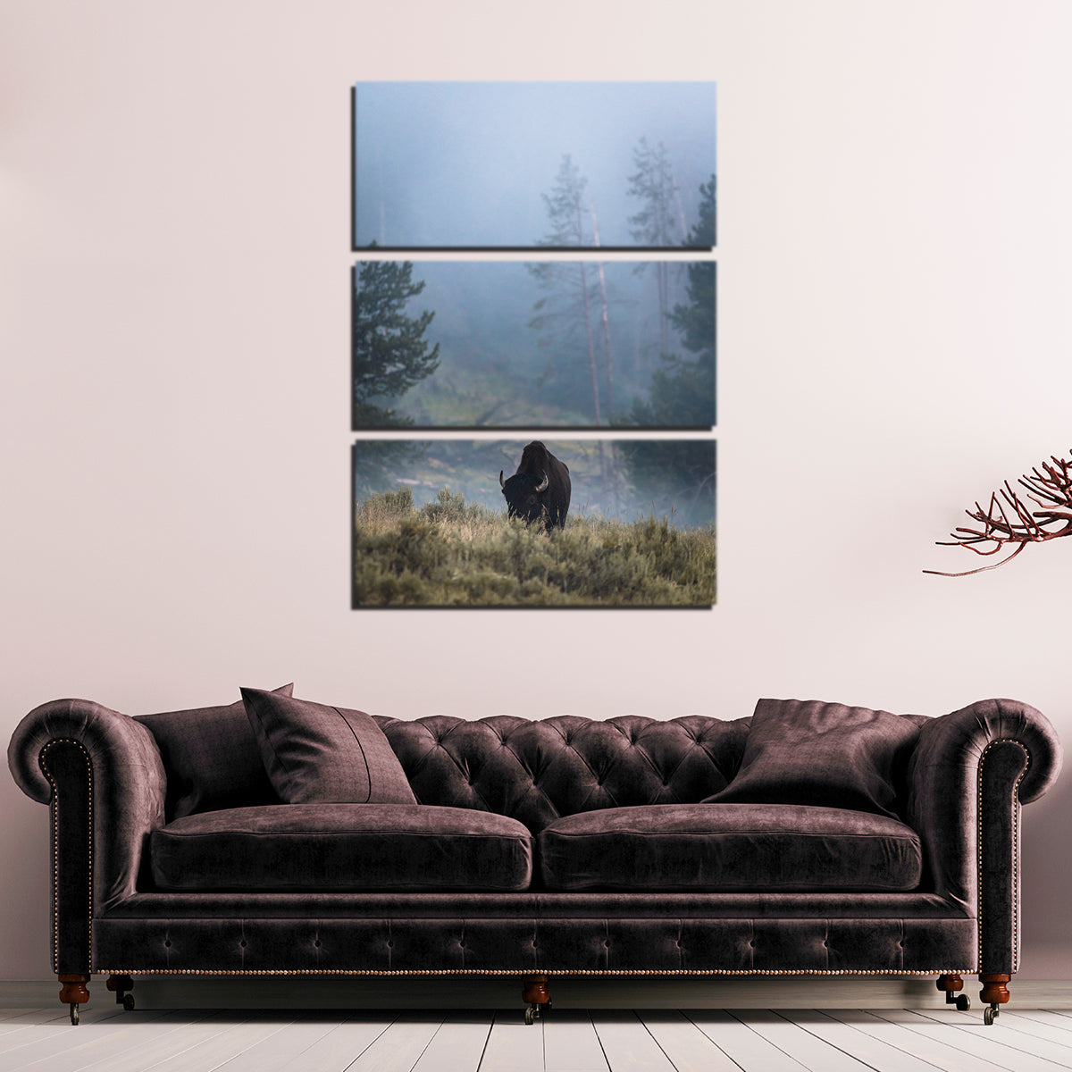 Stunning Lone Buffalo Wall Art by Lucas Moore