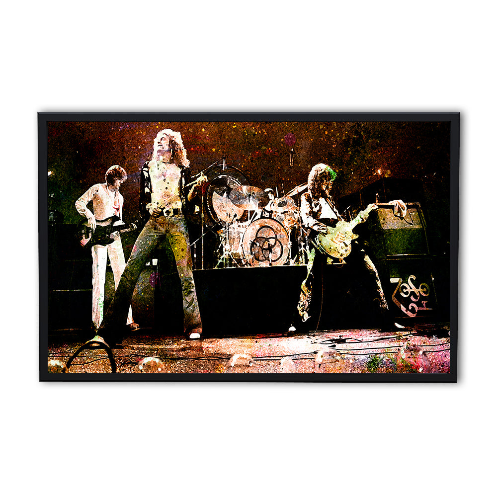 Stunning Live Led Zeppelin Panoramic Wall Art for Home Decor