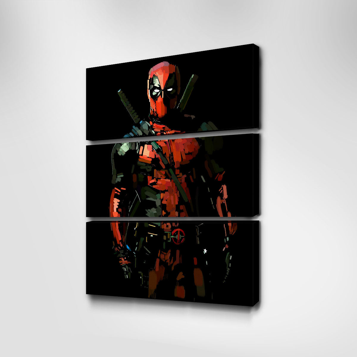 Stunning Deadpool Wall Art on Black - Exclusive Decor Piece