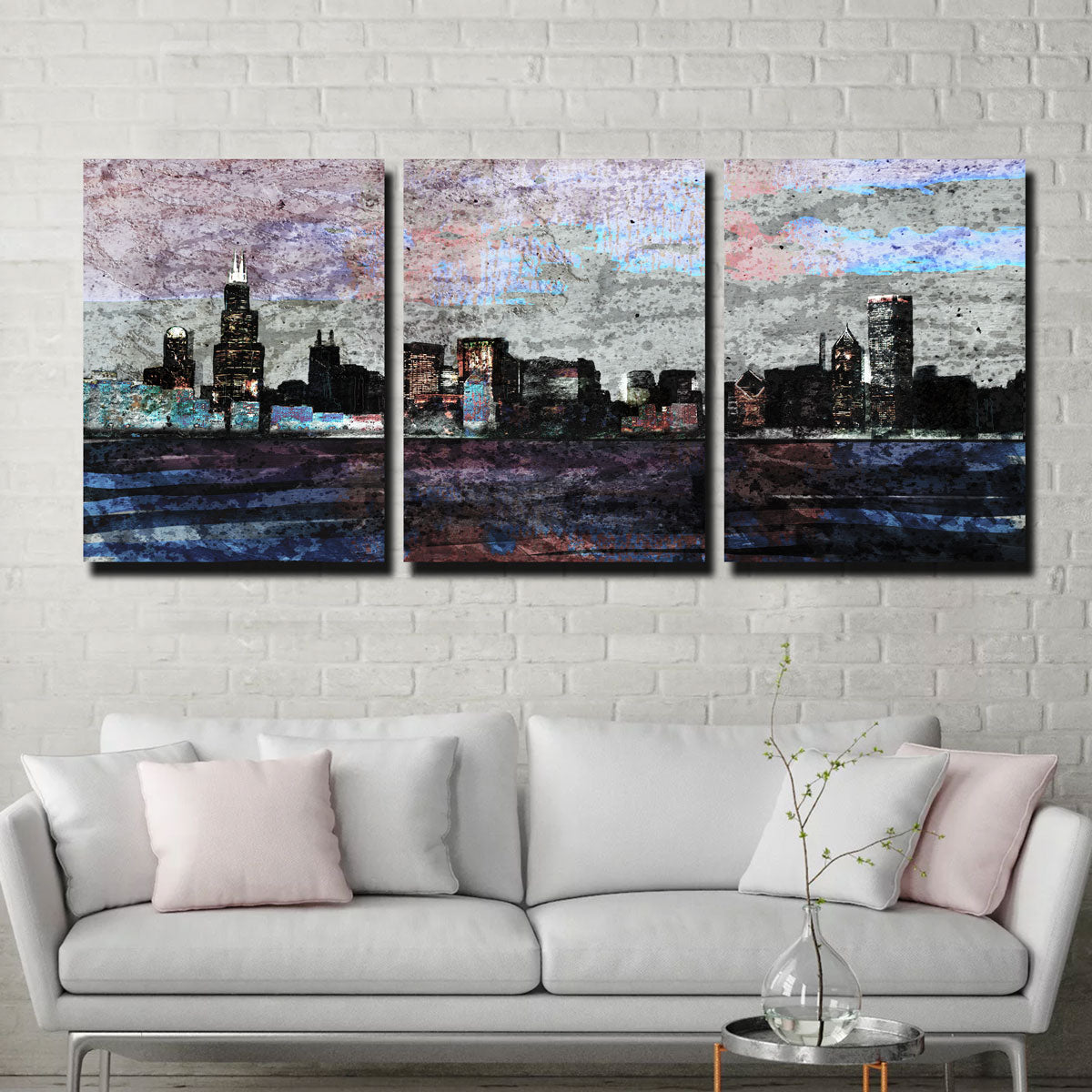 Stunning Dusk Chicago Skyline Wall Art for a Chic Home Decor