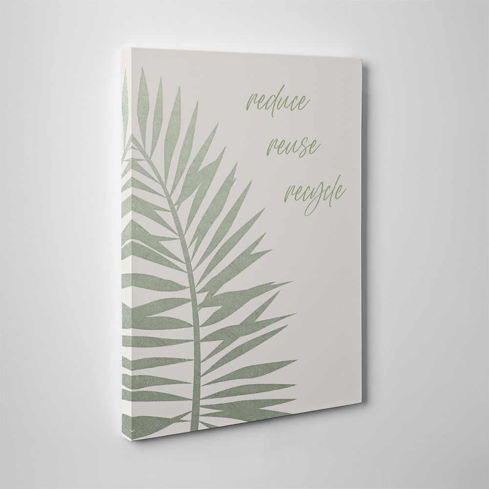 Eco-Friendly Reduce - Reuse - Recycle Wall Art by Melanie Viola