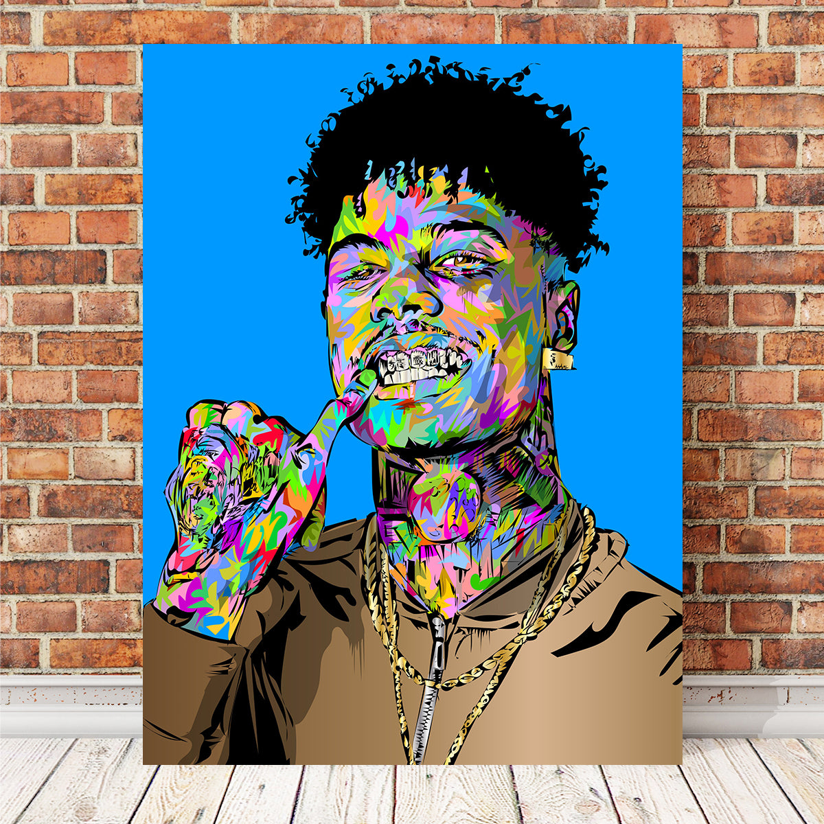 Stunning Blue Face Wall Art for Home Decor