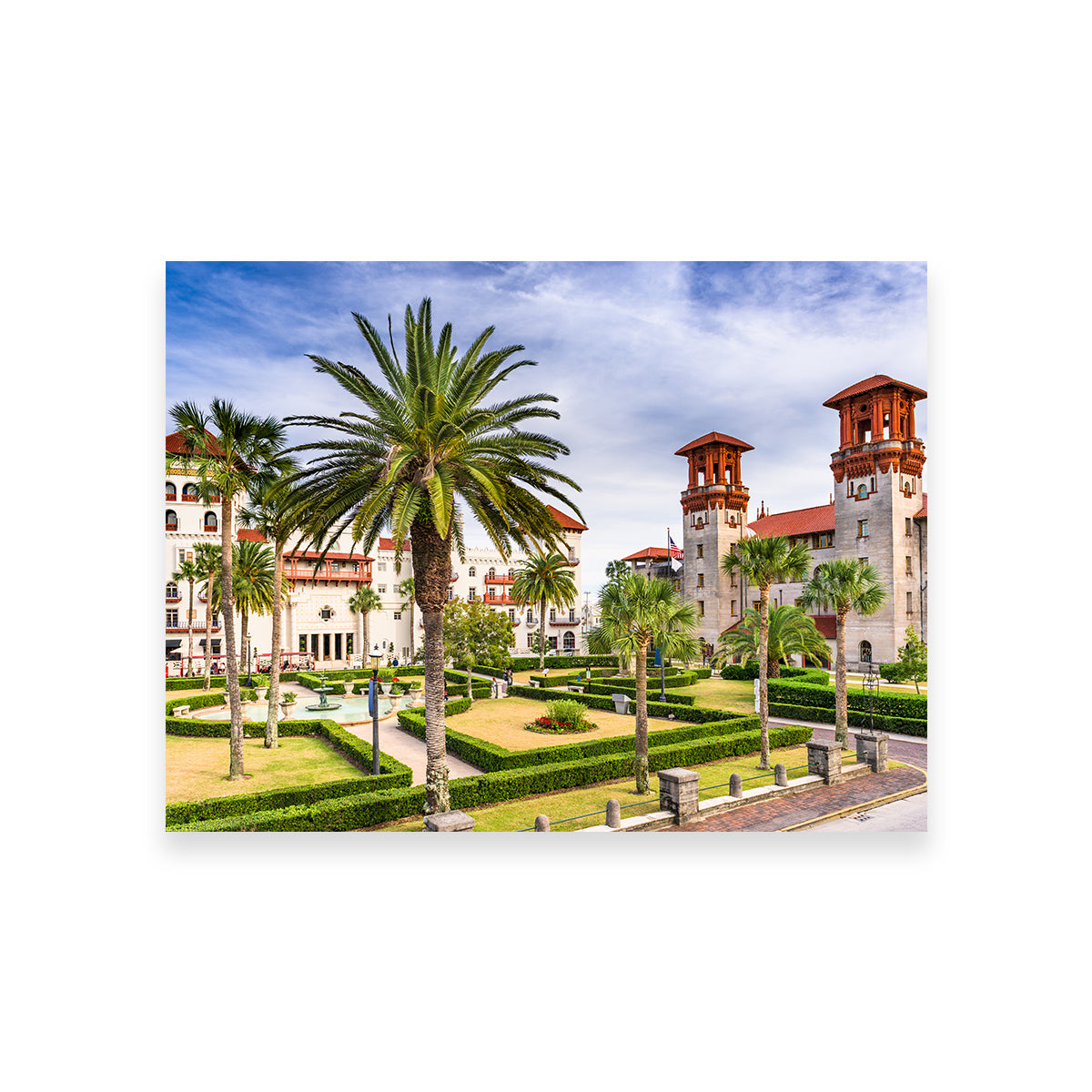 St. Augustine - Alcazar Courtyard Exquisite Wall Art for Home Decor