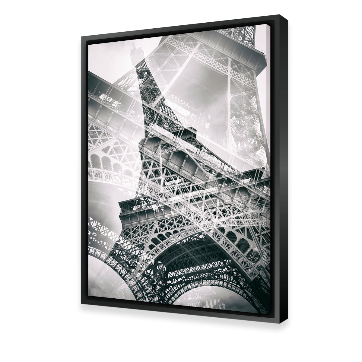 Stunning Eiffel Tower Double Exposure Wall Art for a Captivating Home Decor