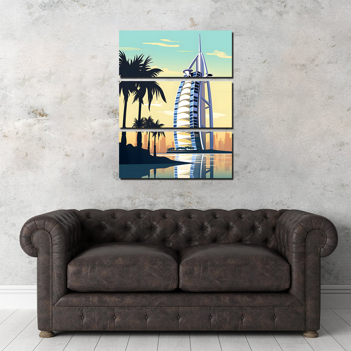 Exquisite Dubai - Burj Al Arab Wall Art by Valth Graphics