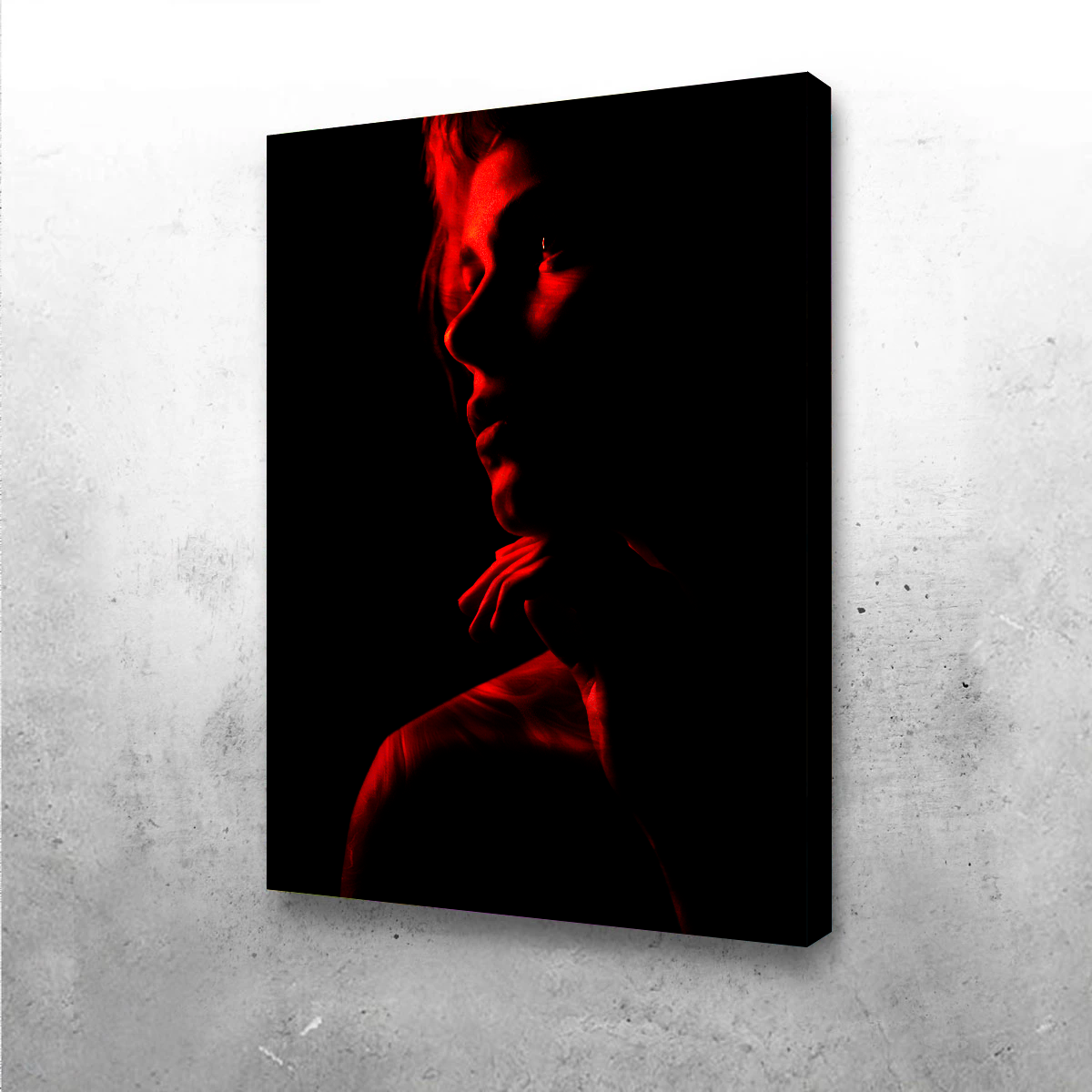 Stunning Red-Girl Wall Art by Manuel Luces
