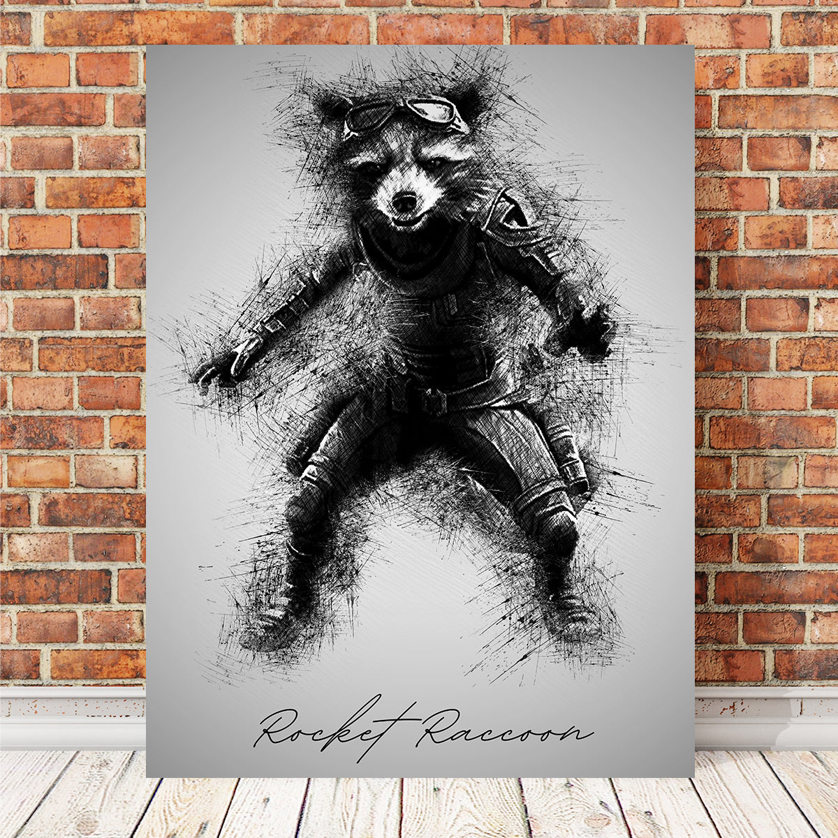 Stunning Rocket Raccoon Wall Art for a Captivating Home Decor