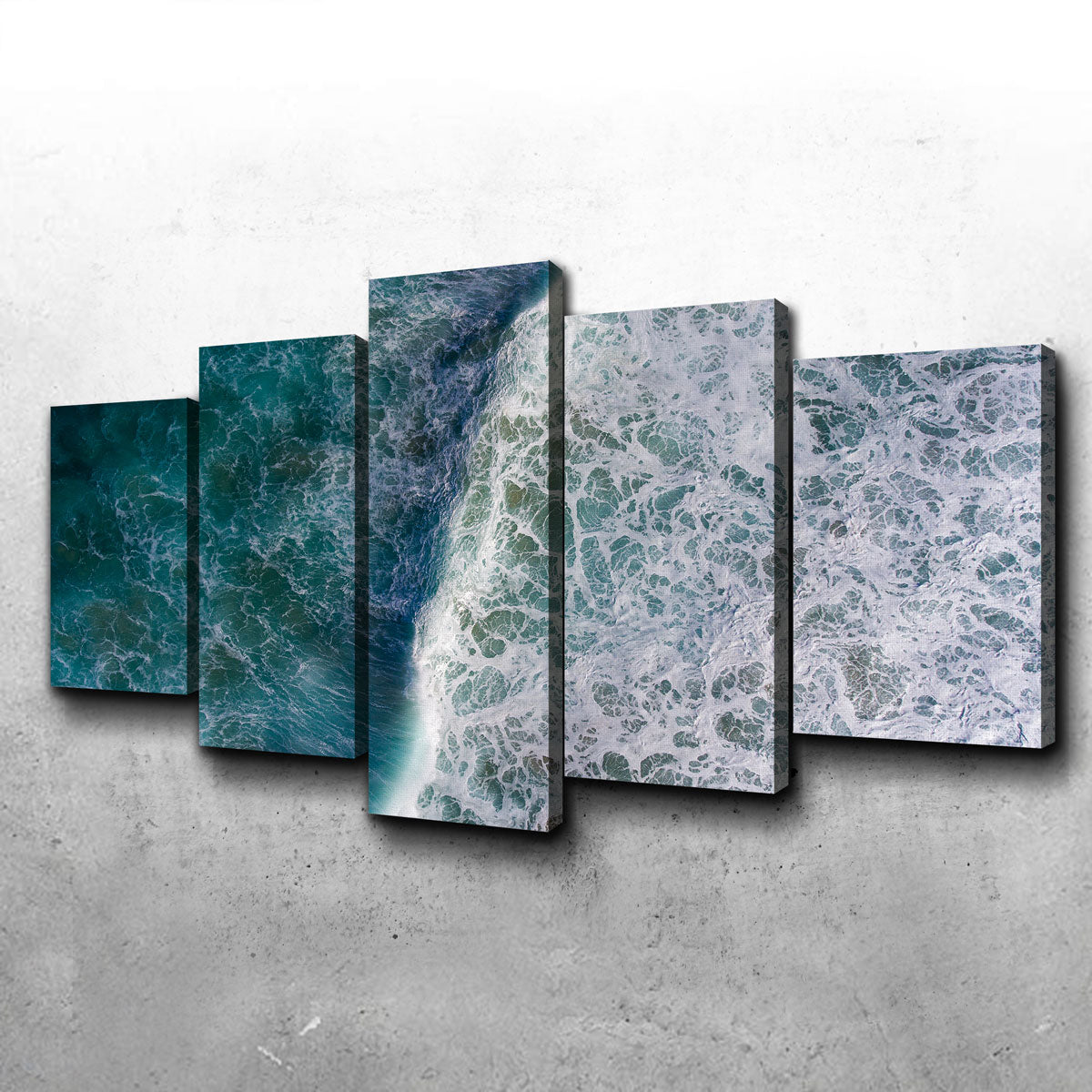 Stunning Blue Wave Wall Art by Karolis Janulis