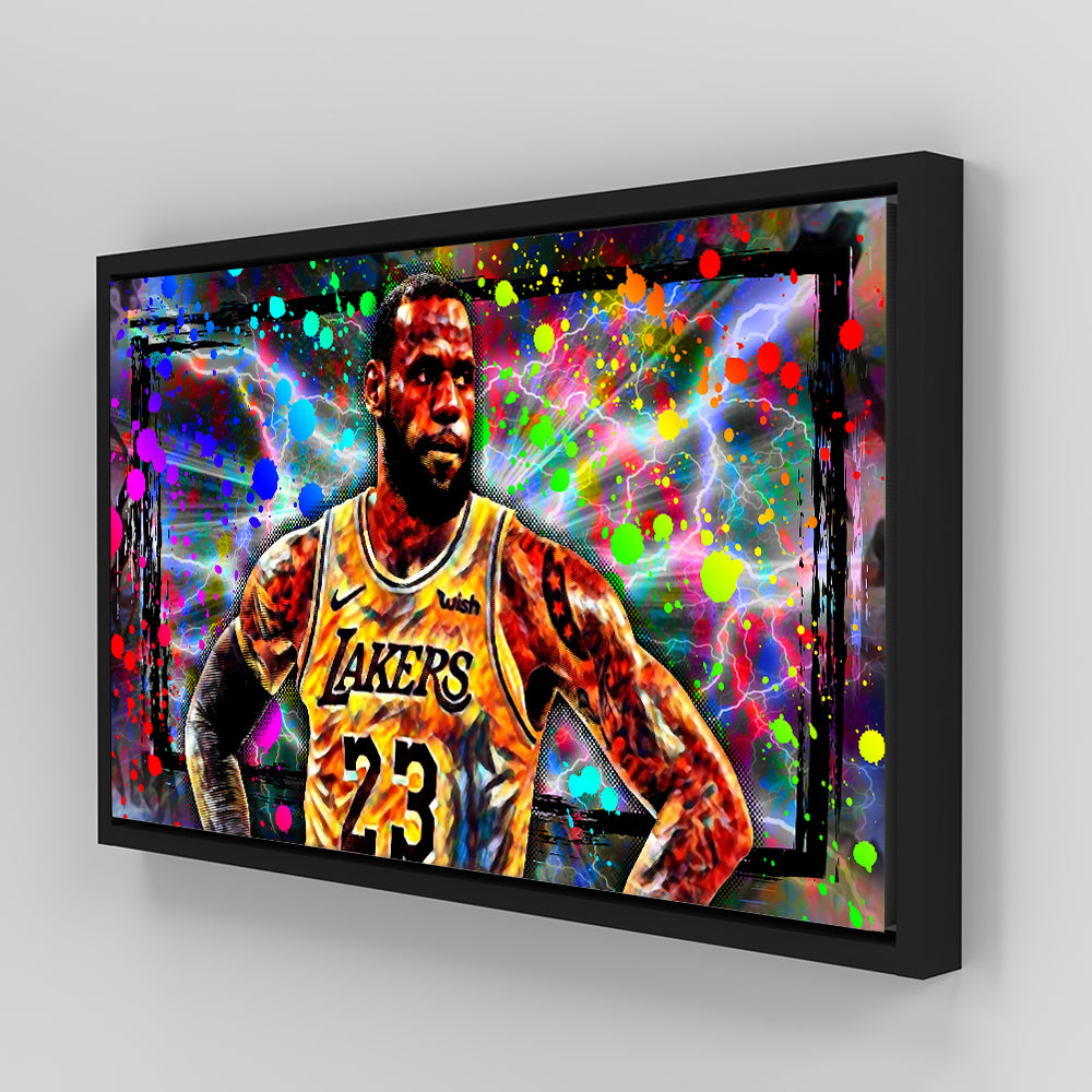 Stunning Abstract LBJ Panoramic Wall Art for Modern Decor