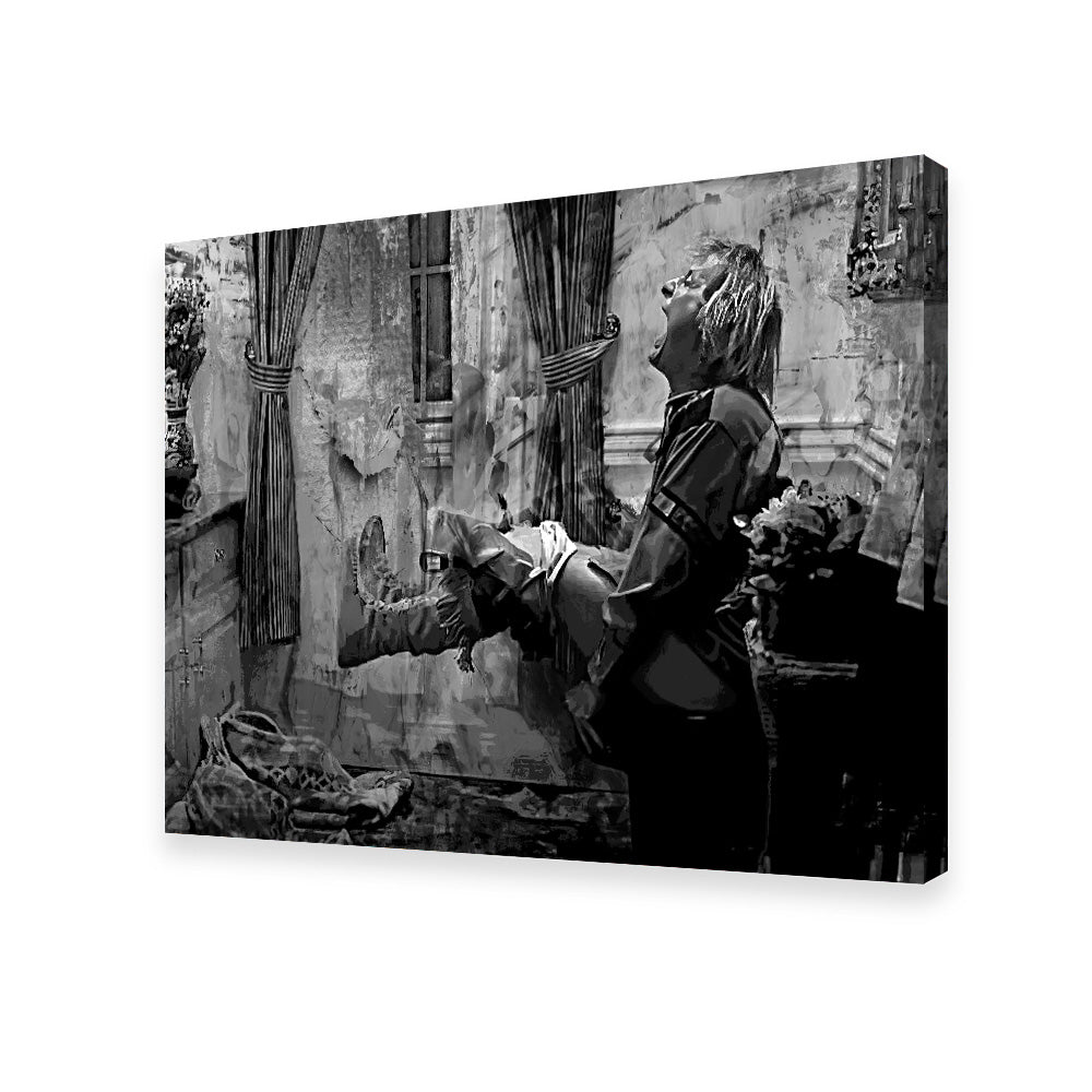 Eye - catching Dumb & Dumber Grayscale Bathroom Decor Wall Art