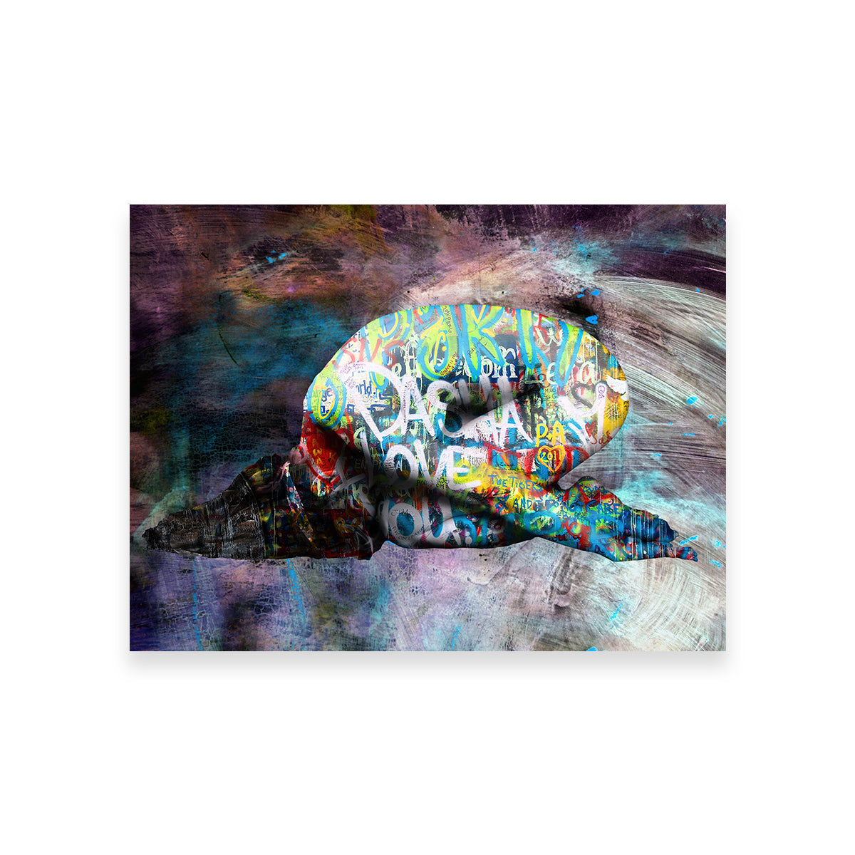 Dasha Love You Wall Art by Stephen Chambers - Museum Quality Canvas Print