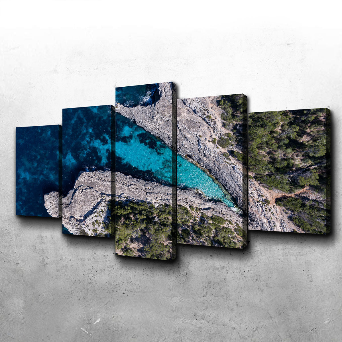 Stunning Blue and Green Wall Art by Karolis Janulis