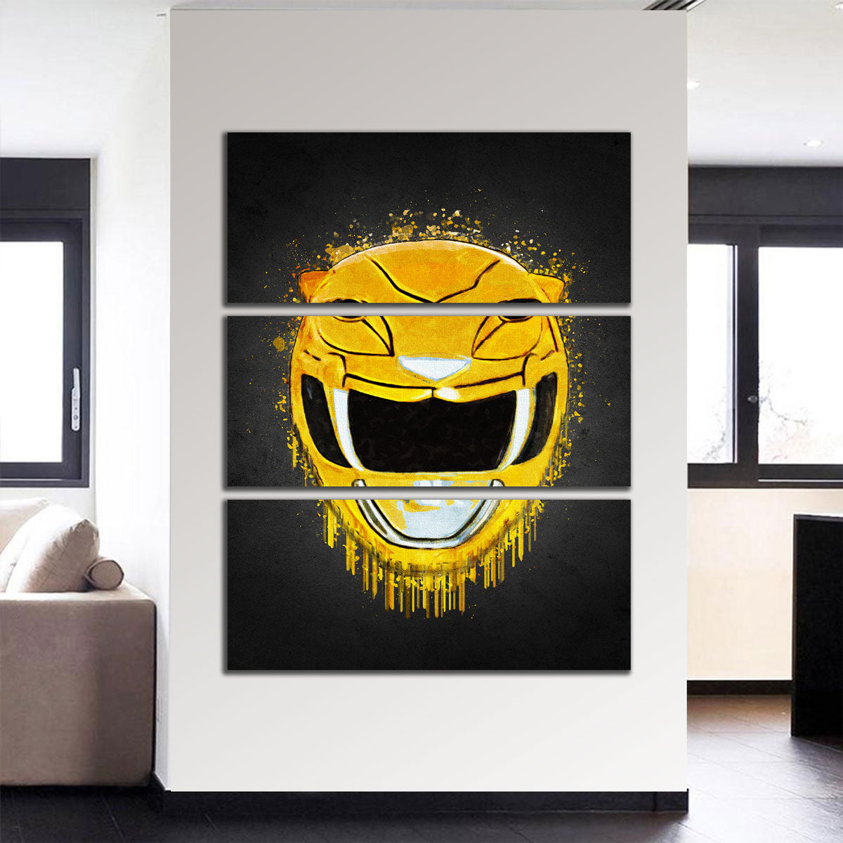 Stunning Yellow Ranger Portrait Wall Art for Home Decor